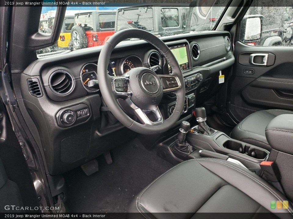 Black Interior Photo for the 2019 Jeep Wrangler Unlimited MOAB 4x4 #131826663