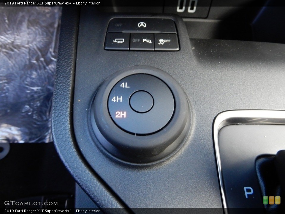 Ebony Interior Controls for the 2019 Ford Ranger XLT SuperCrew 4x4 #131826711