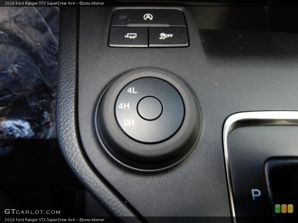 Ebony Interior Controls for the 2019 Ford Ranger STX SuperCrew 4x4 #131827149