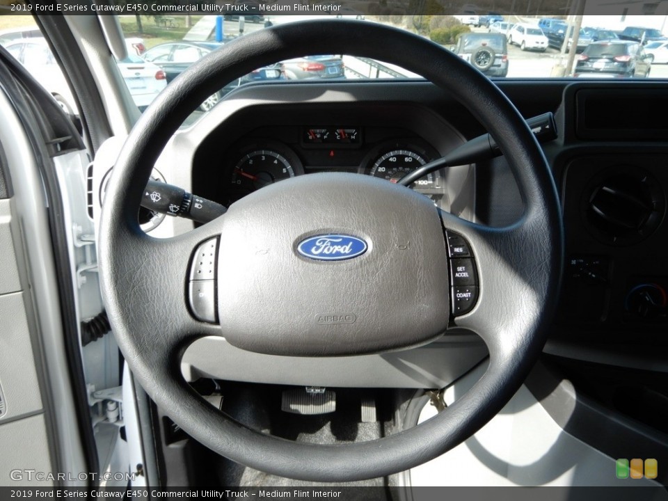 Medium Flint Interior Steering Wheel for the 2019 Ford E Series Cutaway E450 Commercial Utility Truck #131829660