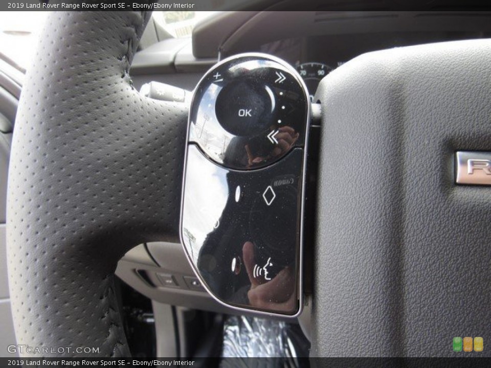 Ebony/Ebony Interior Steering Wheel for the 2019 Land Rover Range Rover Sport SE #131829906