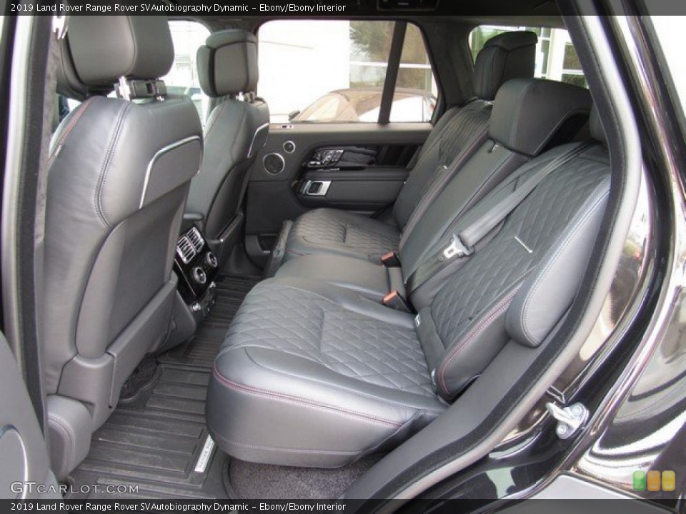 Ebony/Ebony Interior Rear Seat for the 2019 Land Rover Range Rover SVAutobiography Dynamic #131830353