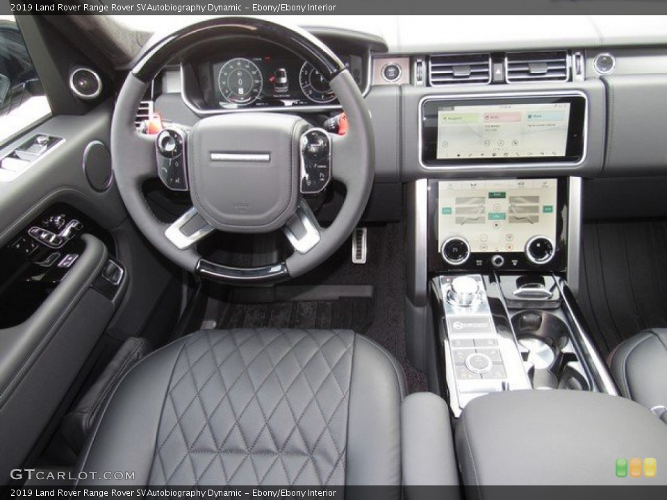 Ebony/Ebony Interior Dashboard for the 2019 Land Rover Range Rover SVAutobiography Dynamic #131830374