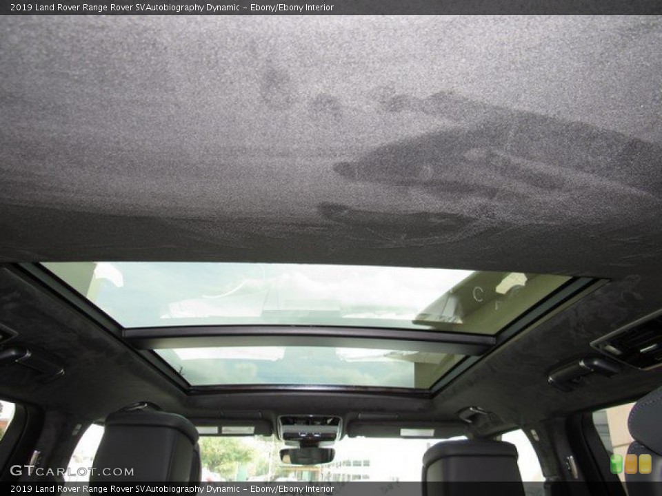 Ebony/Ebony Interior Sunroof for the 2019 Land Rover Range Rover SVAutobiography Dynamic #131830452
