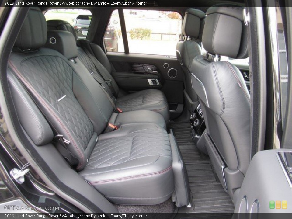 Ebony/Ebony Interior Rear Seat for the 2019 Land Rover Range Rover SVAutobiography Dynamic #131830479