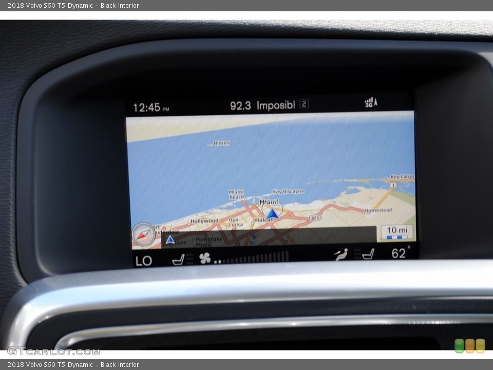 Black Interior Navigation for the 2018 Volvo S60 T5 Dynamic #131831088