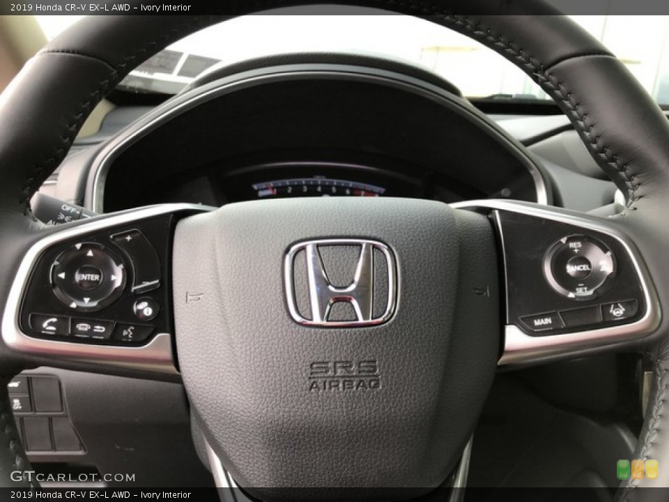 Ivory Interior Steering Wheel for the 2019 Honda CR-V EX-L AWD #131832972