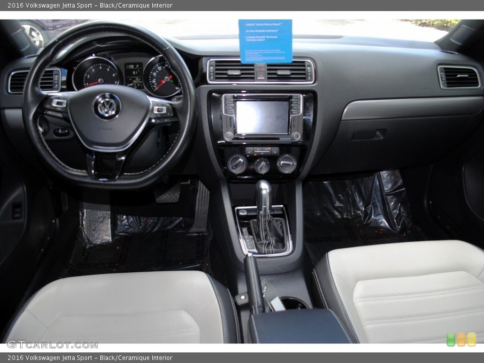 Black/Ceramique Interior Dashboard for the 2016 Volkswagen Jetta Sport #131834910