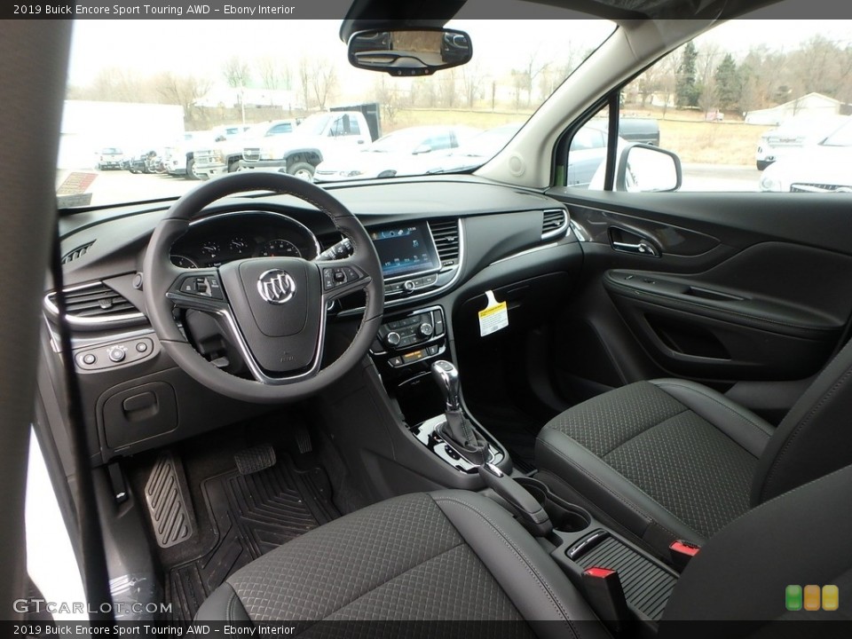 Ebony Interior Photo for the 2019 Buick Encore Sport Touring AWD #131839962