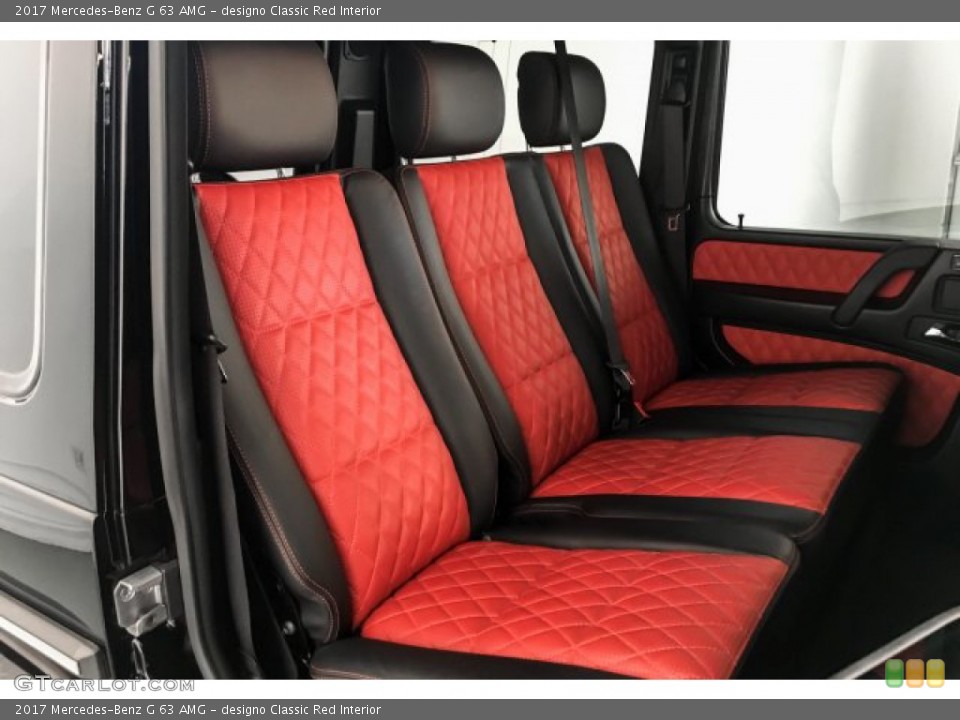 designo Classic Red Interior Rear Seat for the 2017 Mercedes-Benz G 63 AMG #131846343