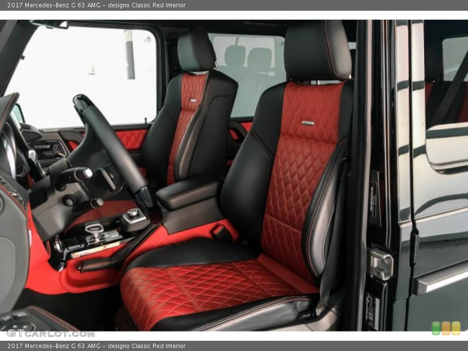 designo Classic Red 2017 Mercedes-Benz G Interiors