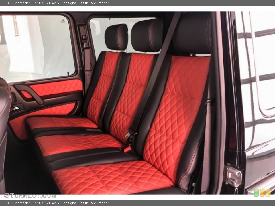 designo Classic Red Interior Rear Seat for the 2017 Mercedes-Benz G 63 AMG #131846403