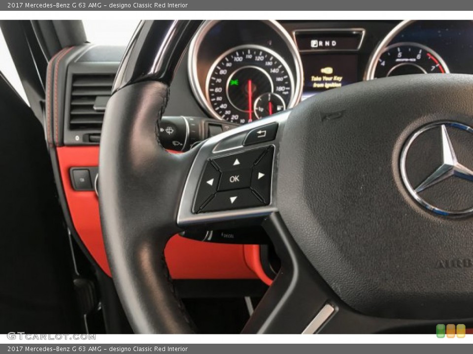 designo Classic Red Interior Steering Wheel for the 2017 Mercedes-Benz G 63 AMG #131846439