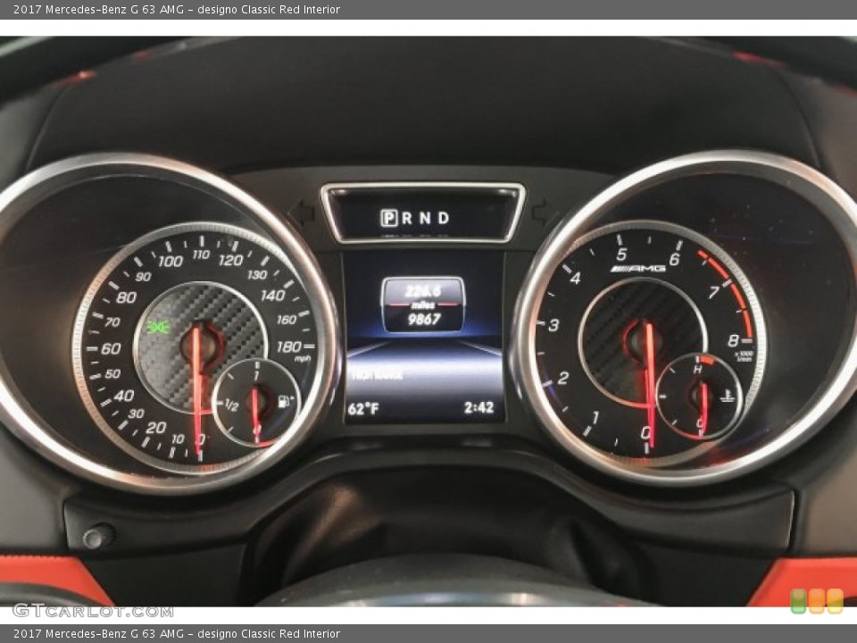 designo Classic Red Interior Gauges for the 2017 Mercedes-Benz G 63 AMG #131846469