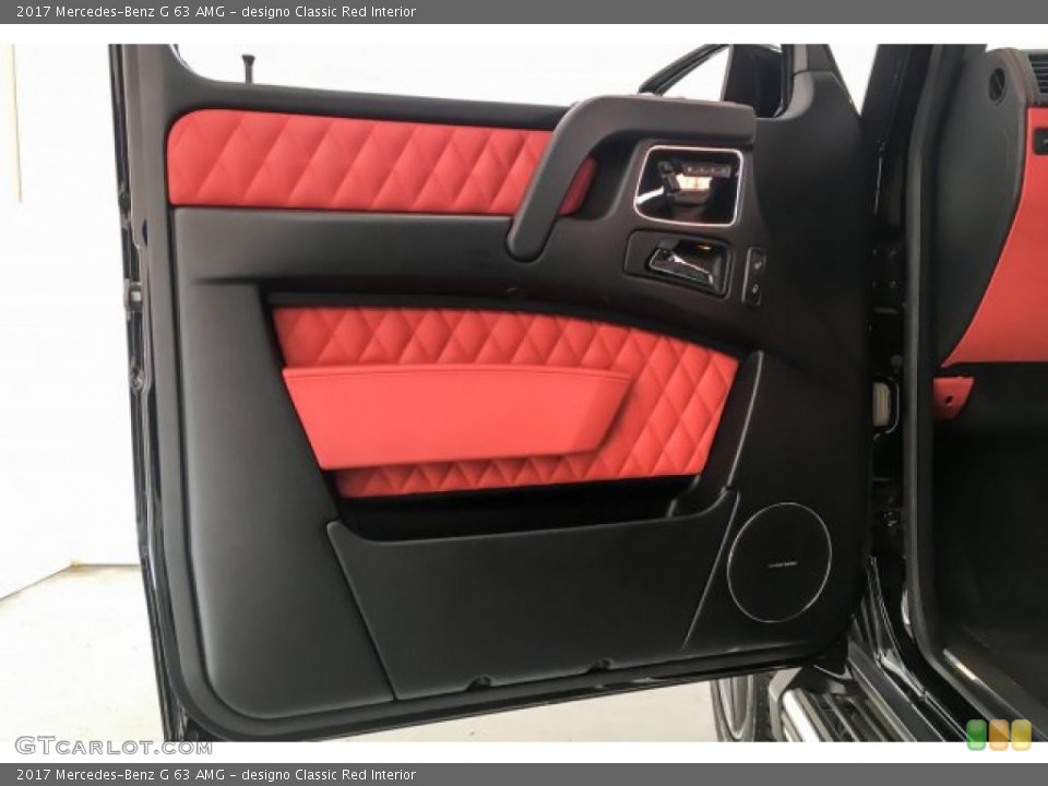 designo Classic Red Interior Door Panel for the 2017 Mercedes-Benz G 63 AMG #131846544