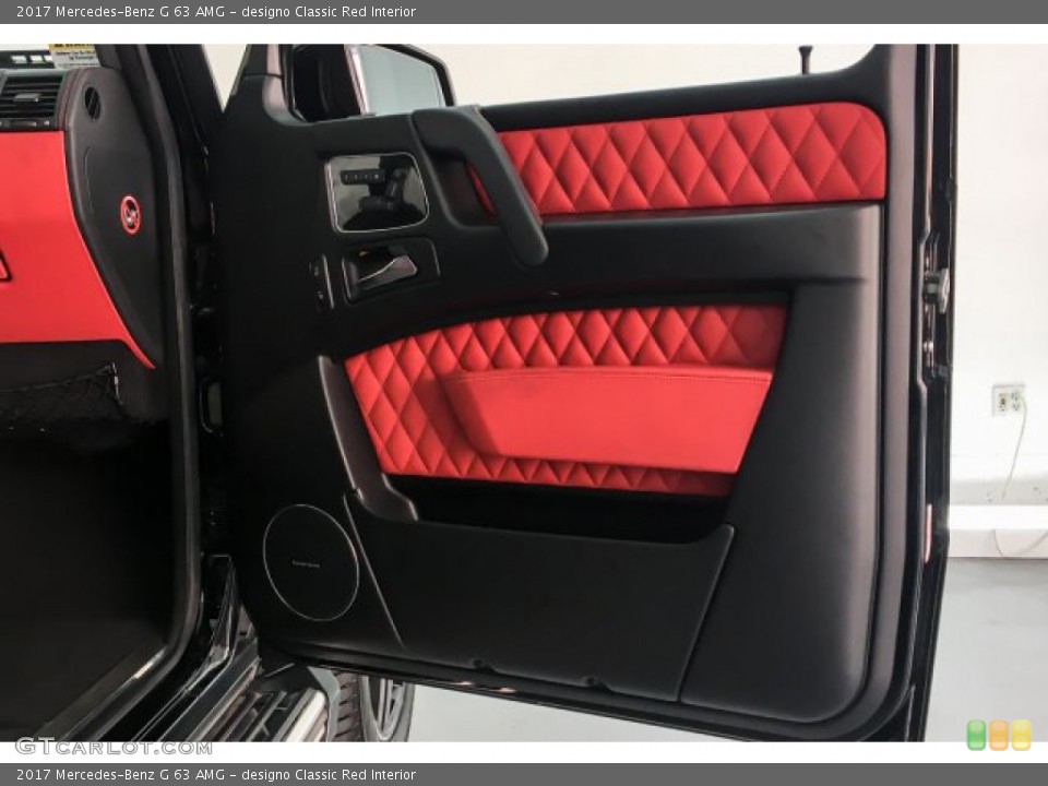 designo Classic Red Interior Door Panel for the 2017 Mercedes-Benz G 63 AMG #131846625
