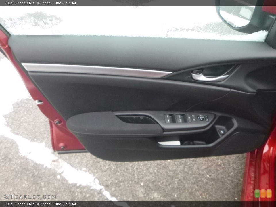 Black Interior Door Panel for the 2019 Honda Civic LX Sedan #131889230