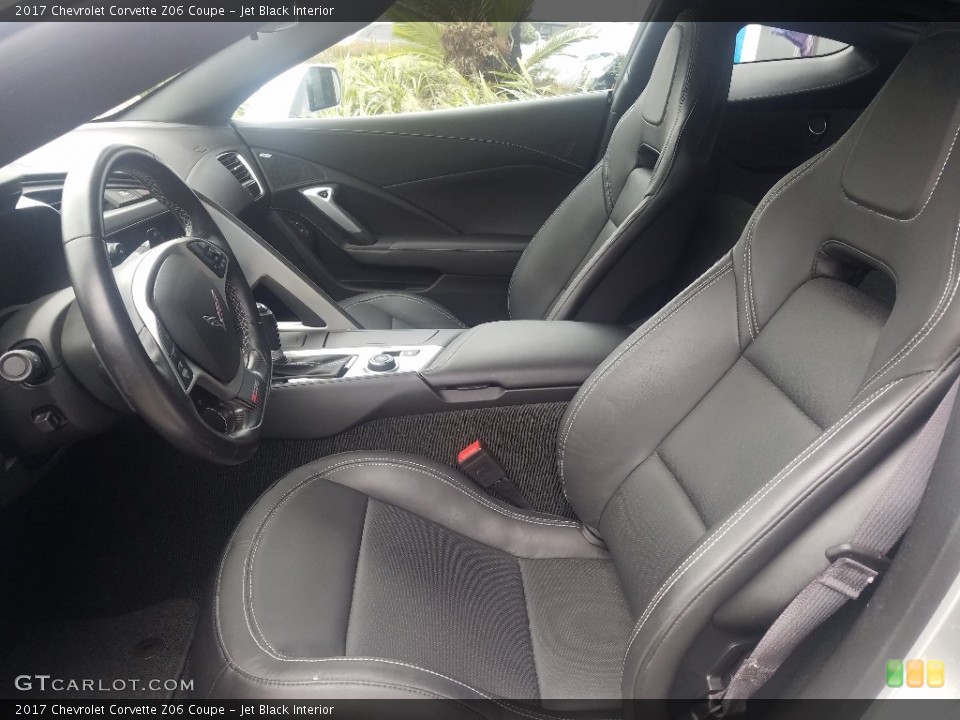 Jet Black Interior Front Seat for the 2017 Chevrolet Corvette Z06 Coupe #131892017