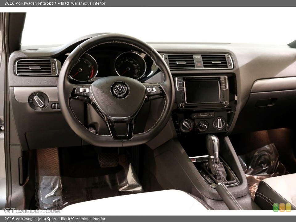 Black/Ceramique Interior Dashboard for the 2016 Volkswagen Jetta Sport #131894933