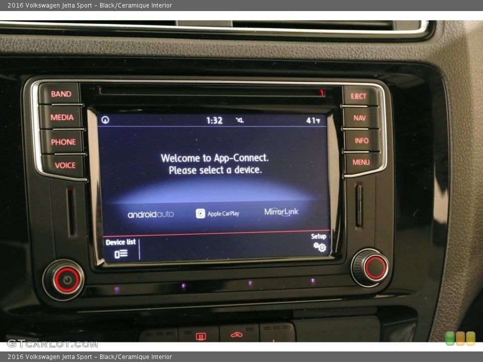 Black/Ceramique Interior Controls for the 2016 Volkswagen Jetta Sport #131895044