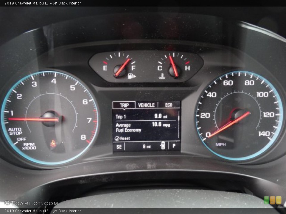 Jet Black Interior Gauges for the 2019 Chevrolet Malibu LS #131896109