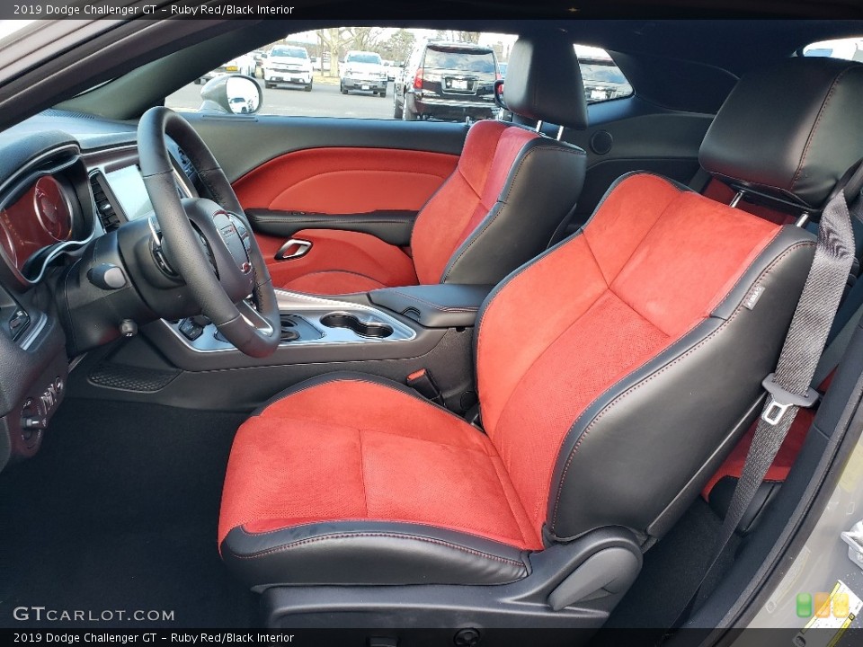 Ruby Red/Black Interior Front Seat for the 2019 Dodge Challenger GT #131896730