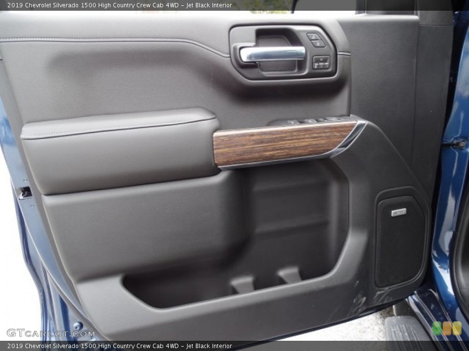 Jet Black Interior Door Panel for the 2019 Chevrolet Silverado 1500 High Country Crew Cab 4WD #131898923
