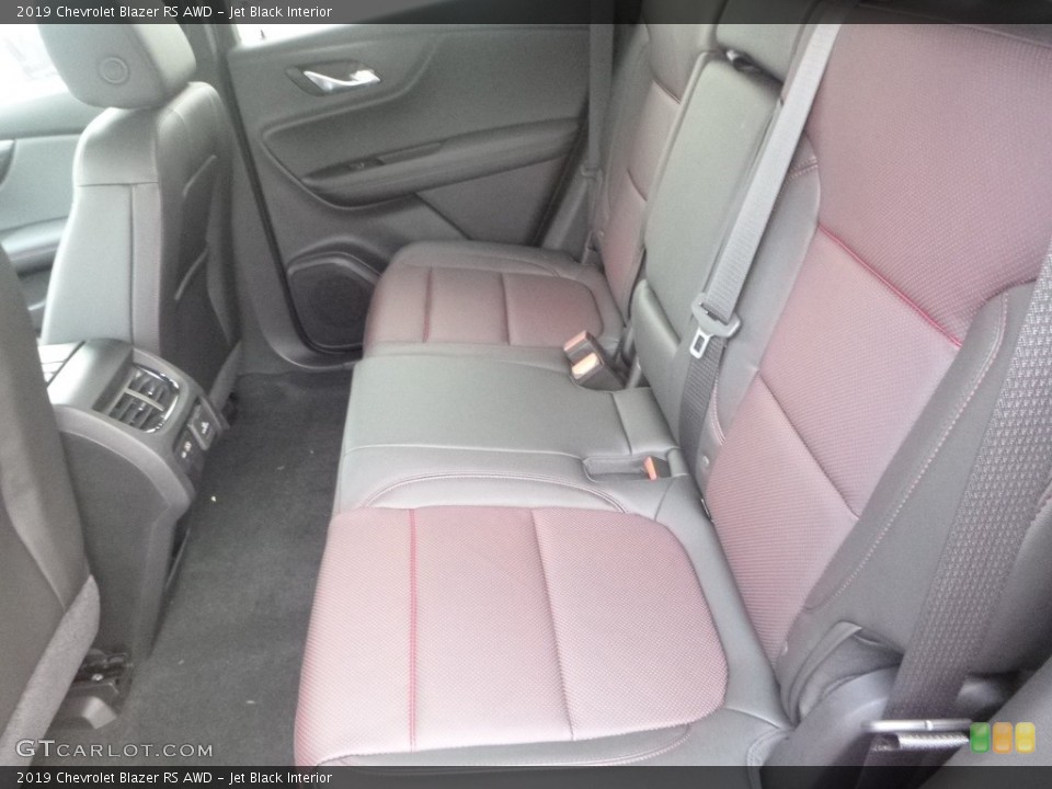 Jet Black Interior Rear Seat for the 2019 Chevrolet Blazer RS AWD #131901026