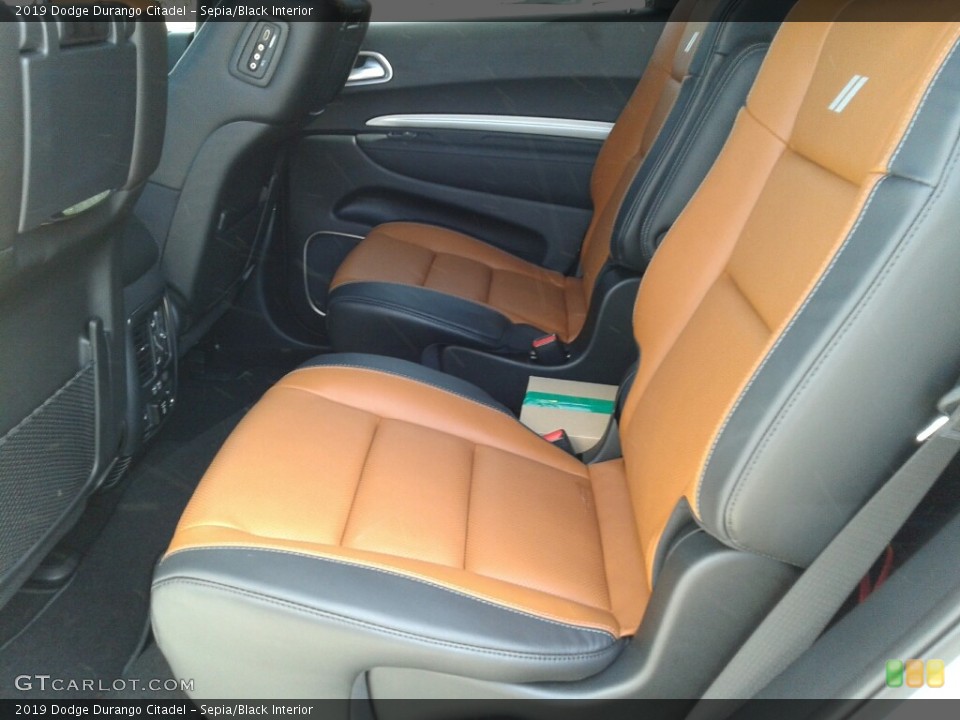 Sepia/Black Interior Rear Seat for the 2019 Dodge Durango Citadel #131914797