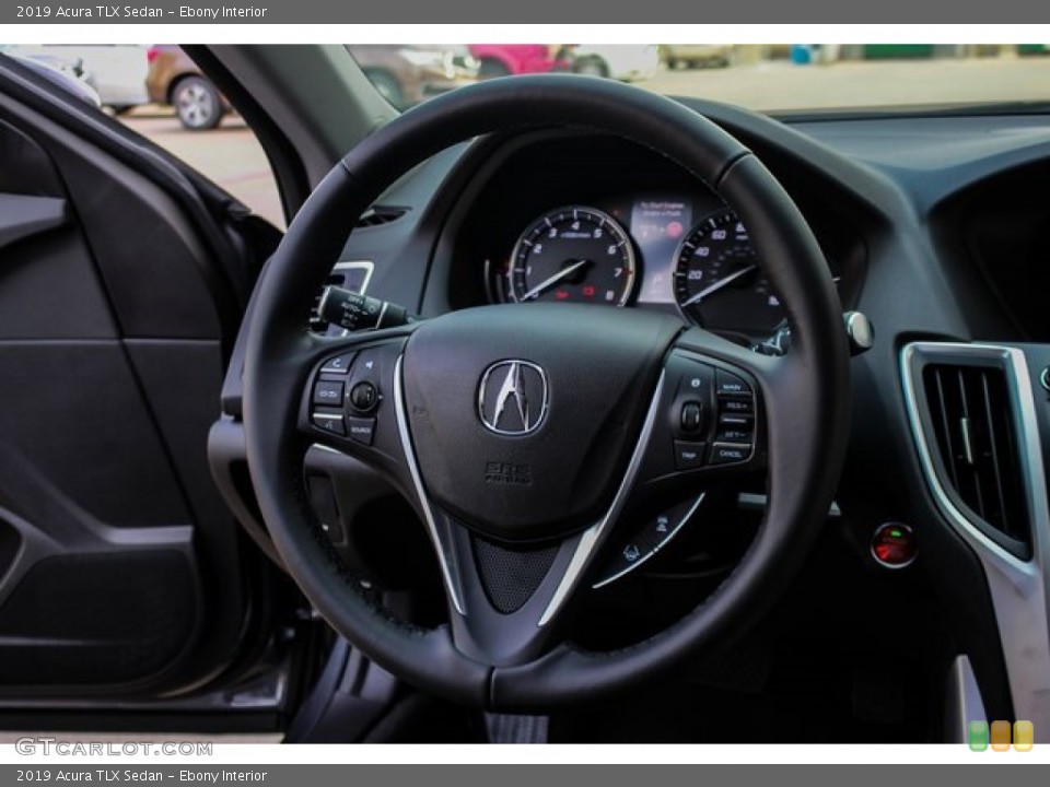 Ebony Interior Steering Wheel for the 2019 Acura TLX Sedan #131919264