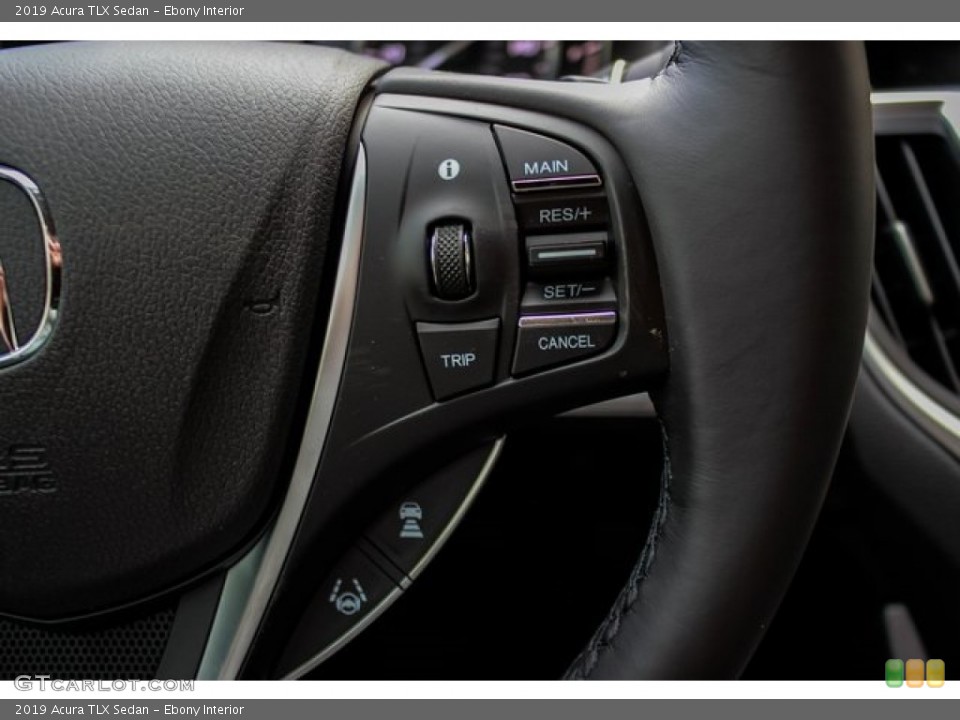 Ebony Interior Steering Wheel for the 2019 Acura TLX Sedan #131919312