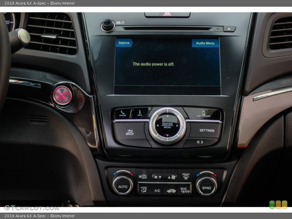 Ebony Interior Controls for the 2019 Acura ILX A-Spec #131919795