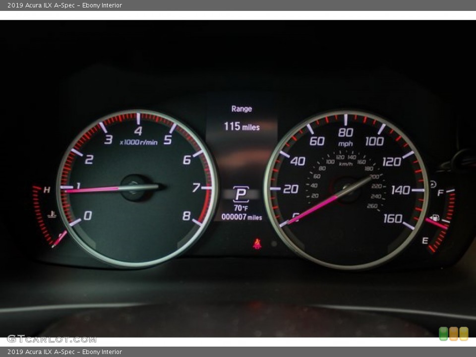Ebony Interior Gauges for the 2019 Acura ILX A-Spec #131919861