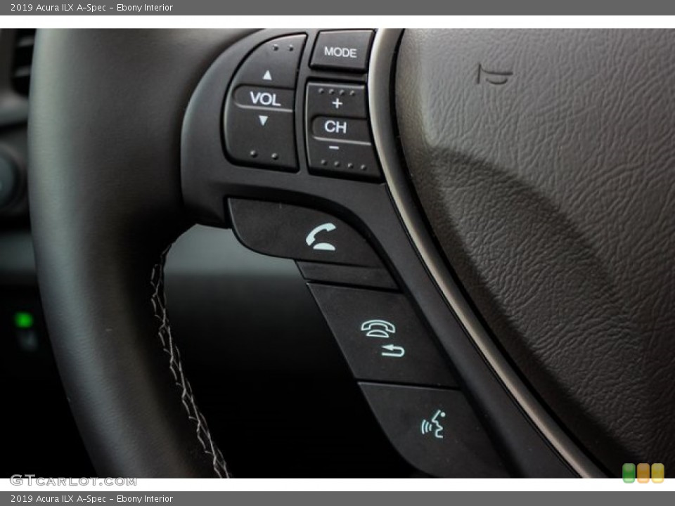 Ebony Interior Steering Wheel for the 2019 Acura ILX A-Spec #131919888