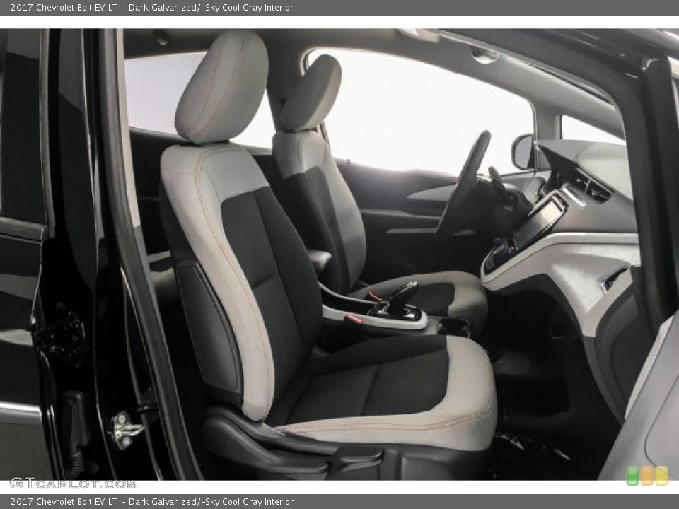 Dark Galvanized/­Sky Cool Gray Interior Front Seat for the 2017 Chevrolet Bolt EV LT #131930726