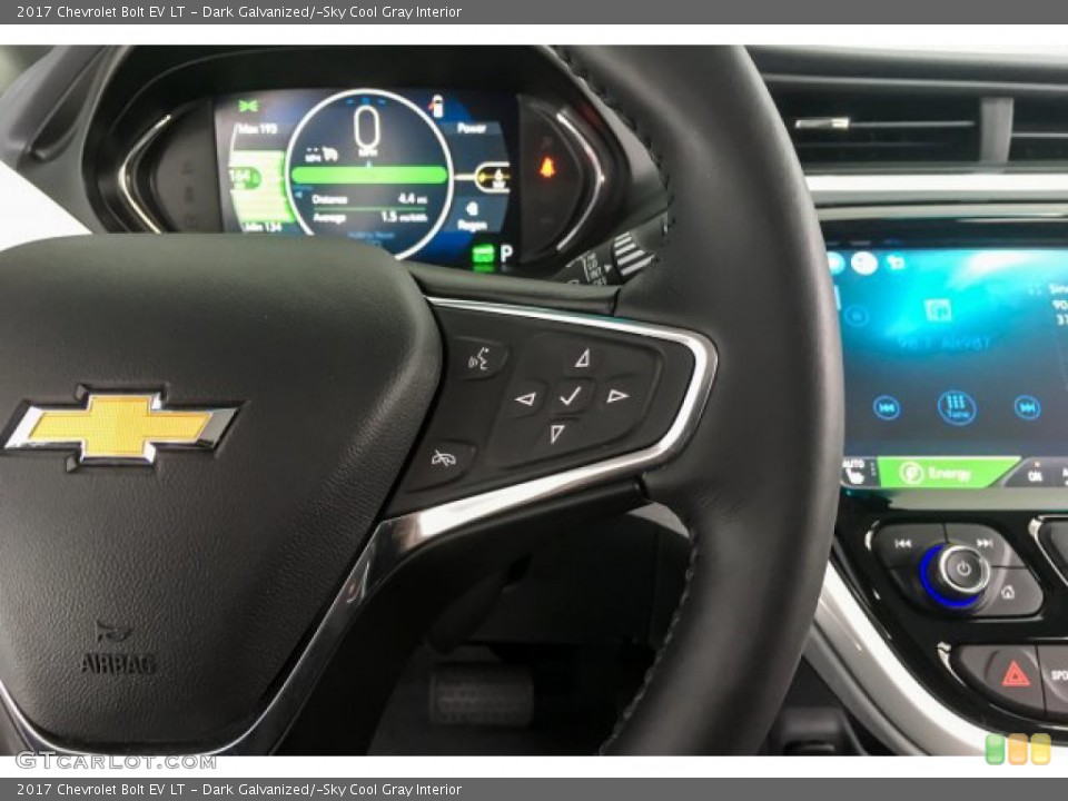 Dark Galvanized/­Sky Cool Gray Interior Steering Wheel for the 2017 Chevrolet Bolt EV LT #131930913