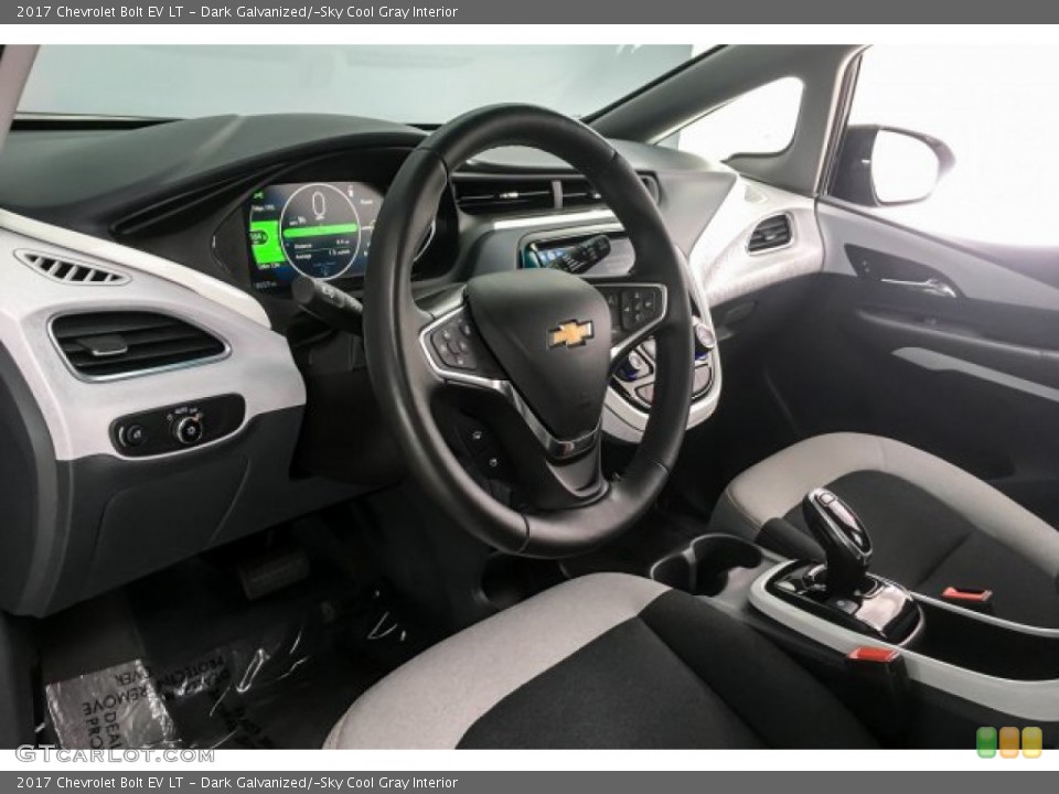 Dark Galvanized/­Sky Cool Gray Interior Dashboard for the 2017 Chevrolet Bolt EV LT #131930990
