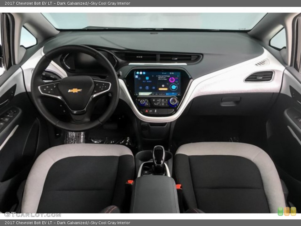 Dark Galvanized/­Sky Cool Gray Interior Photo for the 2017 Chevrolet Bolt EV LT #131931035