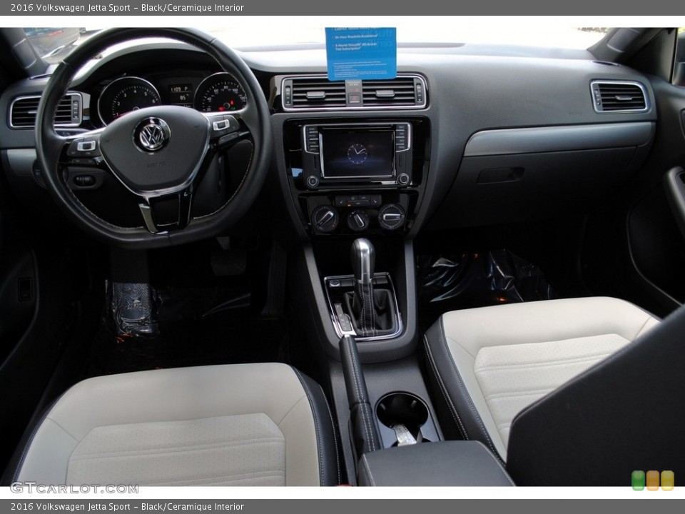 Black/Ceramique Interior Dashboard for the 2016 Volkswagen Jetta Sport #131941301