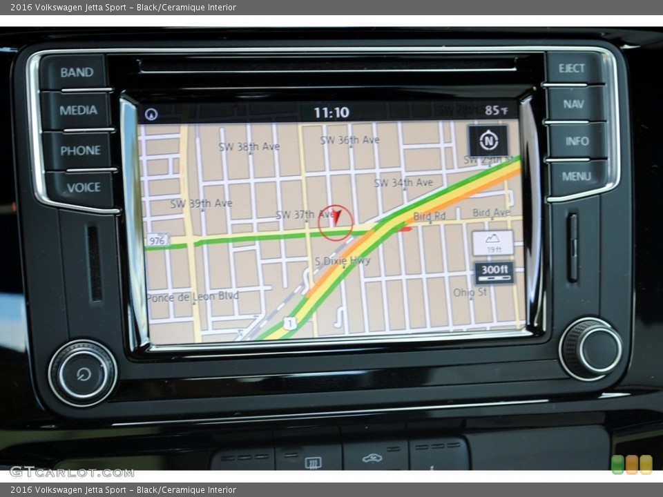 Black/Ceramique Interior Navigation for the 2016 Volkswagen Jetta Sport #131941457