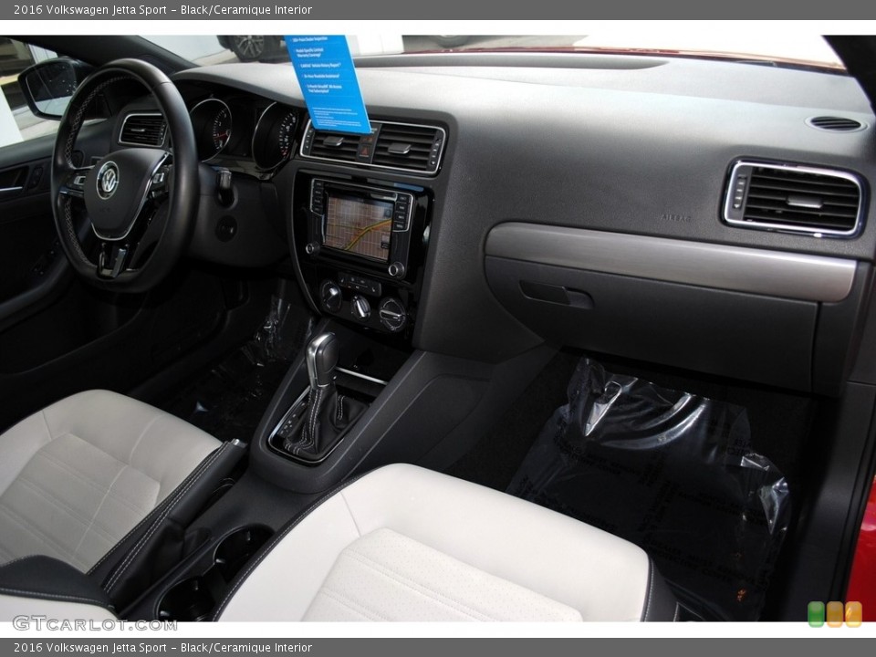 Black/Ceramique Interior Dashboard for the 2016 Volkswagen Jetta Sport #131941473
