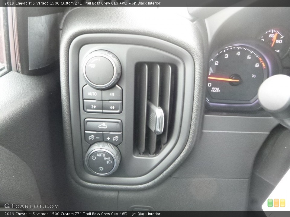 Jet Black Interior Controls for the 2019 Chevrolet Silverado 1500 Custom Z71 Trail Boss Crew Cab 4WD #131958443