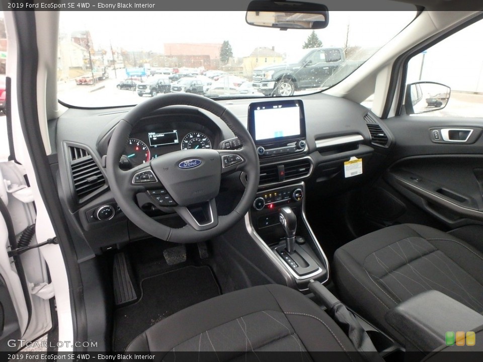 Ebony Black Interior Photo for the 2019 Ford EcoSport SE 4WD #131967593