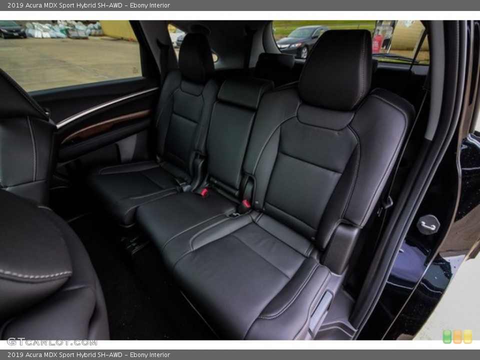 Ebony Interior Rear Seat for the 2019 Acura MDX Sport Hybrid SH-AWD #131972675