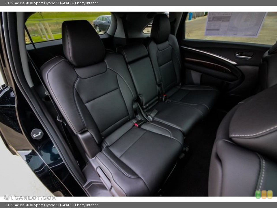 Ebony Interior Rear Seat for the 2019 Acura MDX Sport Hybrid SH-AWD #131972750