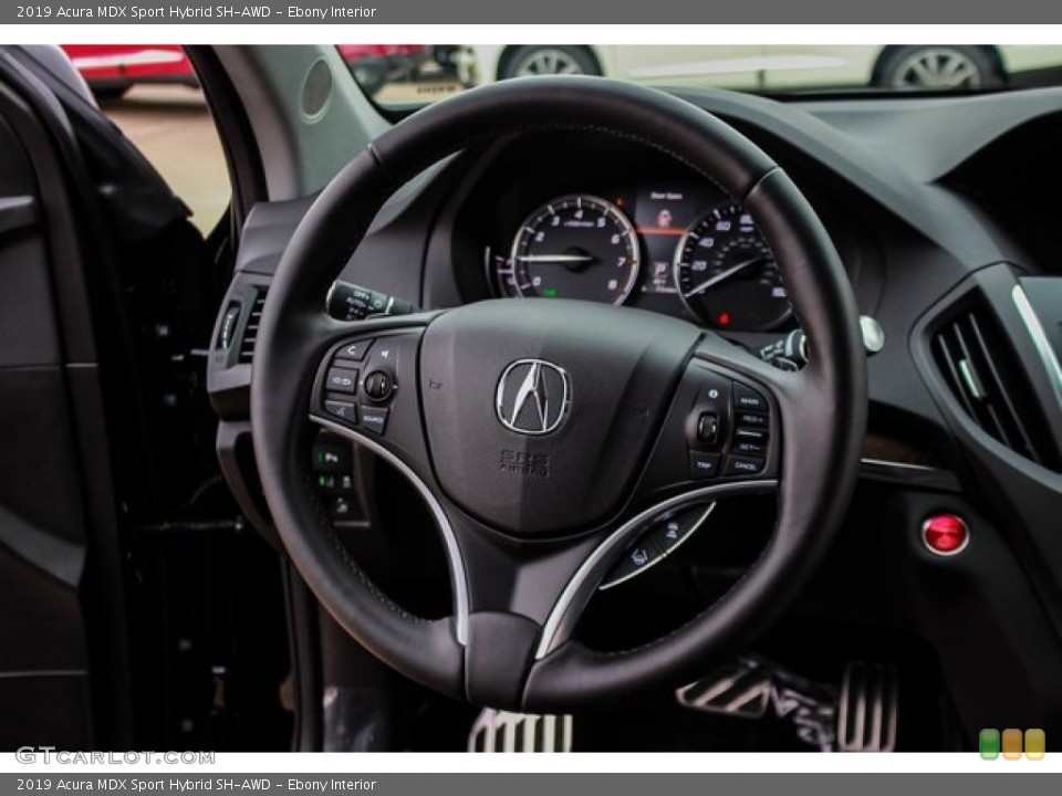 Ebony Interior Steering Wheel for the 2019 Acura MDX Sport Hybrid SH-AWD #131972879
