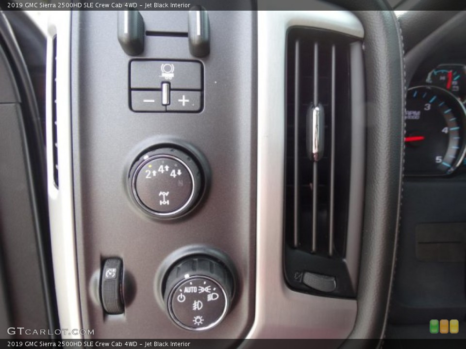 Jet Black Interior Controls for the 2019 GMC Sierra 2500HD SLE Crew Cab 4WD #131974280