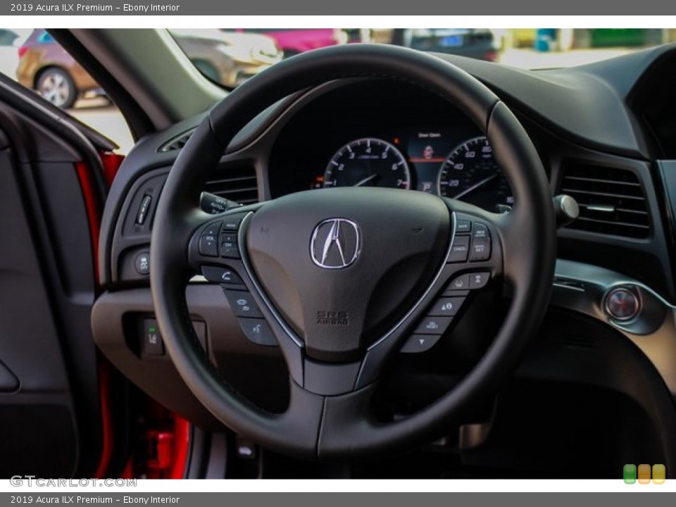 Ebony Interior Steering Wheel for the 2019 Acura ILX Premium #131974934