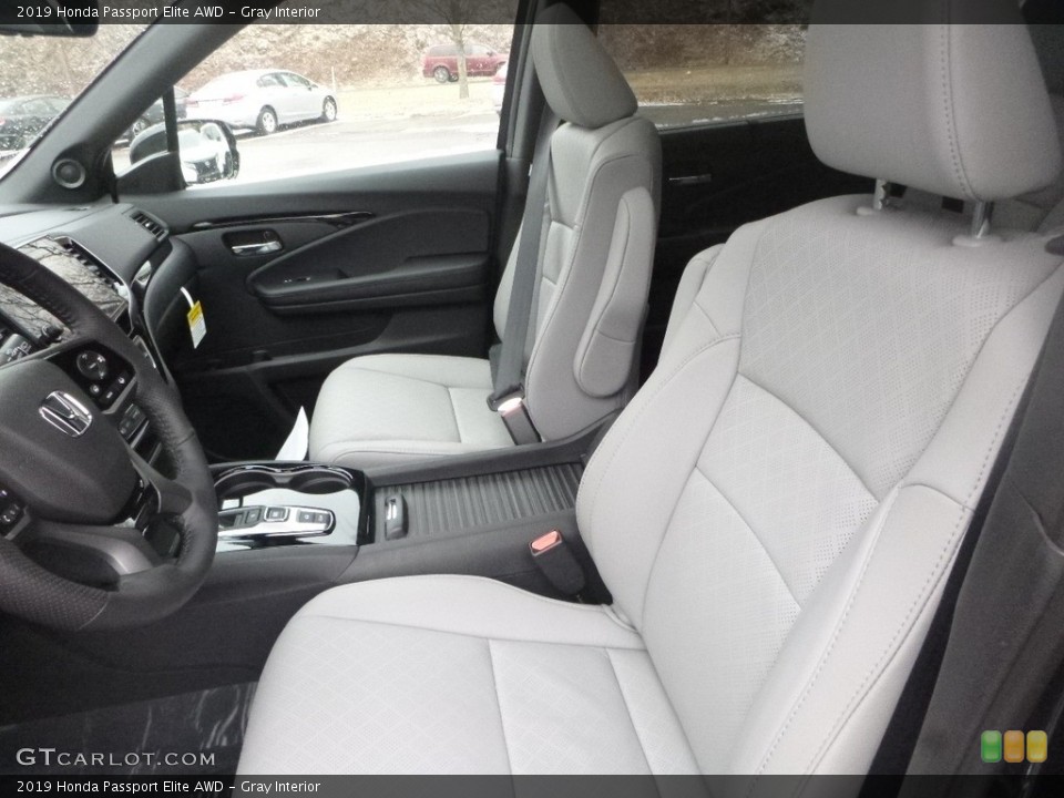 Gray Interior Front Seat for the 2019 Honda Passport Elite AWD #131976788