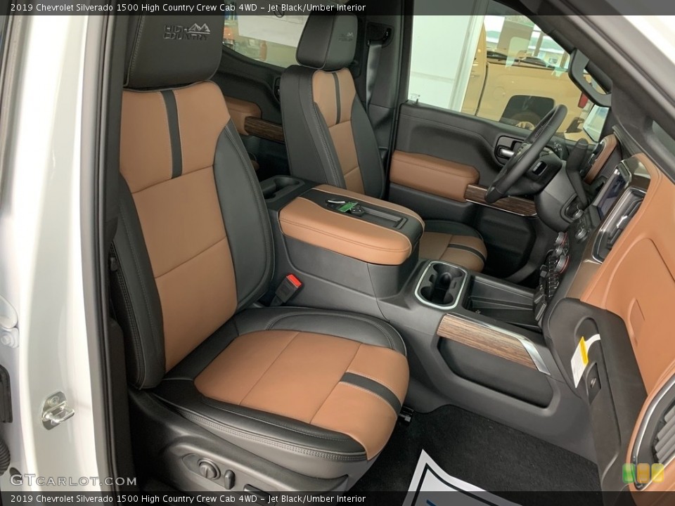 Jet Black/Umber Interior Photo for the 2019 Chevrolet Silverado 1500 High Country Crew Cab 4WD #131982579